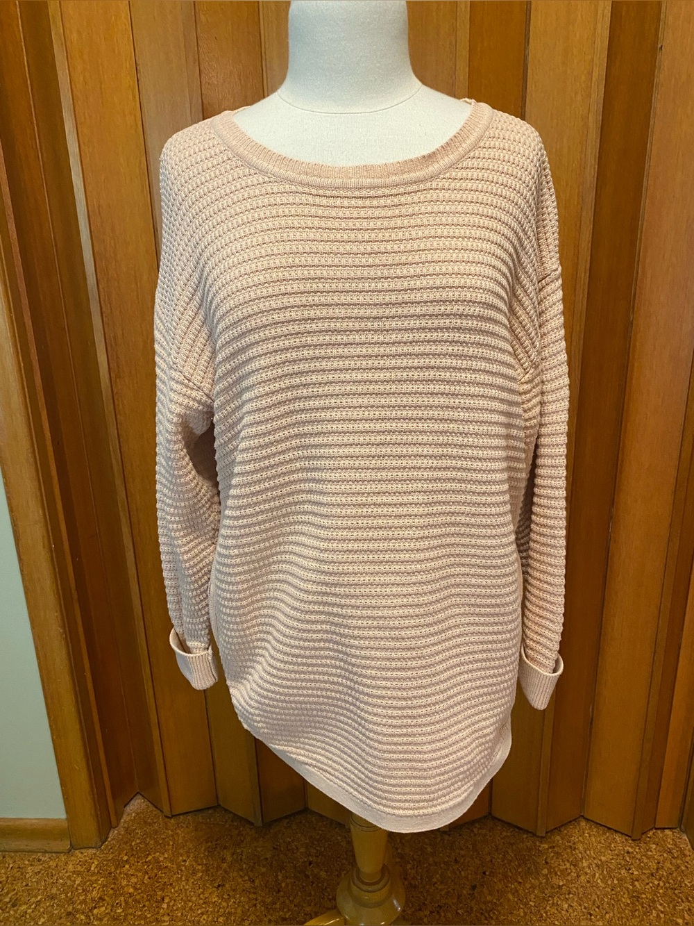 Part Two Peach Cotton Sweater